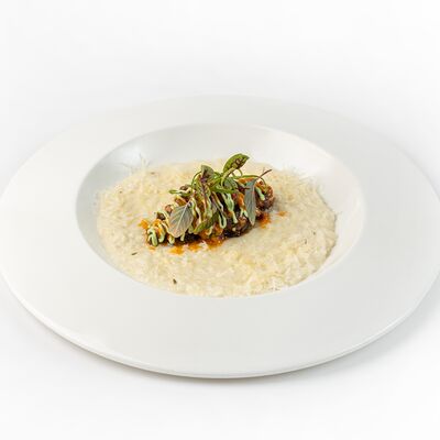 Ризотто копченое с тартаром из говядины в ЭРА по цене 940 ₽