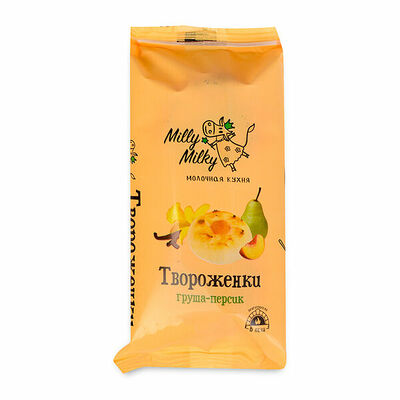 Твороженки Milly Milky груша-персик Полезные продукты Бзмж в Азбука Вкуса Экспресс Меню по цене 78 ₽