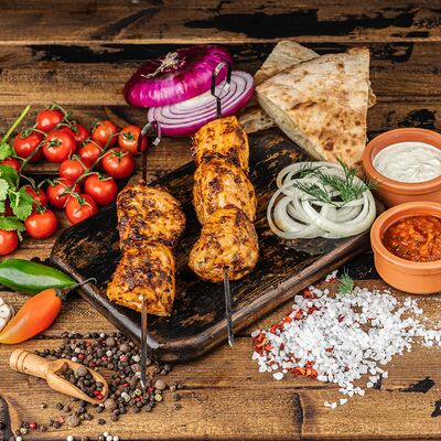 Шашлык из куриного филе в Люблю мясо по цене 370 ₽