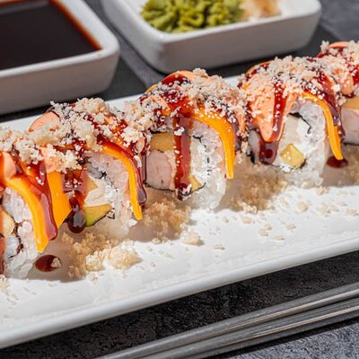 Чеддер-ролл с креветкой в Msushi по цене 915 ₽