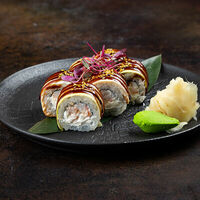 Ролл с угорем и креветкой в Город детей