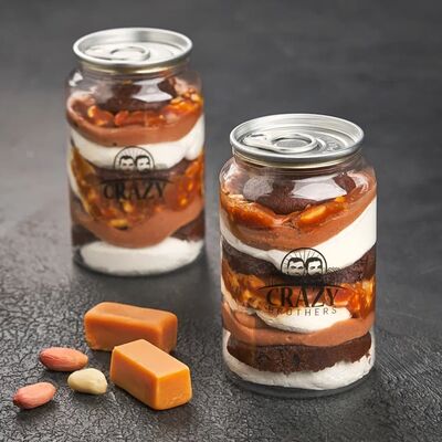 Банкейк Сникерс с арахисомв Crazy Brothers! 4-х этажная Пицца по цене 770 ₽