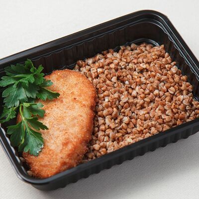 Котлета Трапеза, греча рассыпчатая в Ля Галетт по цене 300 ₽