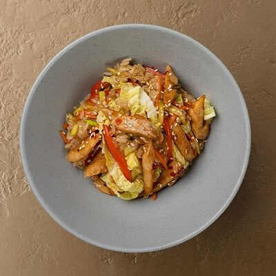 Рис с цыплёнком и соусом терияки в ТОКИО-CITY по цене 590 ₽