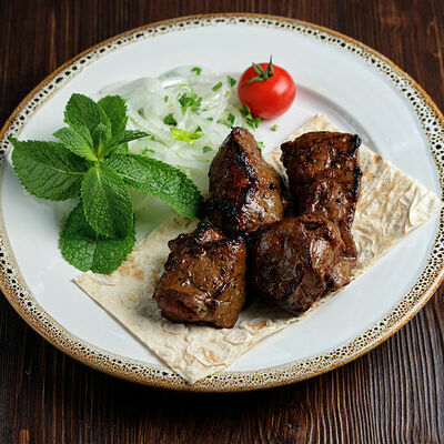 Шашлык из говяжьей печени в Парк-отель Усадьба по цене 653 ₽