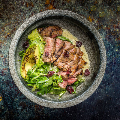 Стейк-салат с фланк стейком в Ваще Огонь по цене 890 ₽