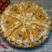 Пирог с курицей, болгарским перцем и сыром в Шашлык тандыр