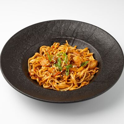 Лапша удон с креветками в соусе терияки в IPPIN - Fusion Panasia по цене 570 ₽