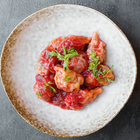 Кюрза с бараниной в Дюшес