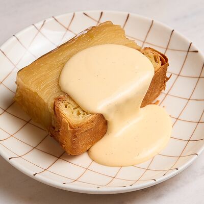 Тарт Татен с ванильным соусомв Лицей по цене 570 ₽