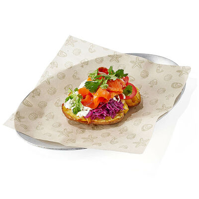 Запеченный картофель с лососем в Каспийка по цене 850 ₽