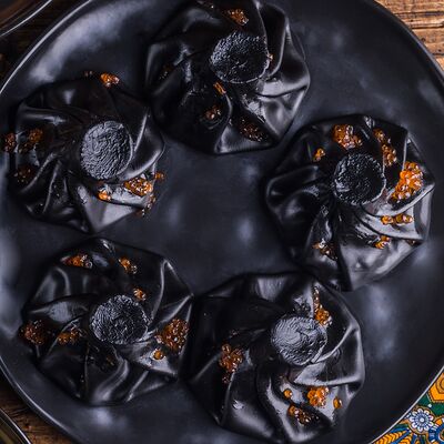 Хинкали с тигровой креветкойв Хинкальная по цене 1199 ₽