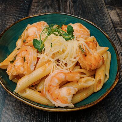 Аррабиата с креветками в Вкус кафе по цене 776 ₽