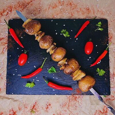 Картофель с салом в Бардак на углях по цене 165 ₽