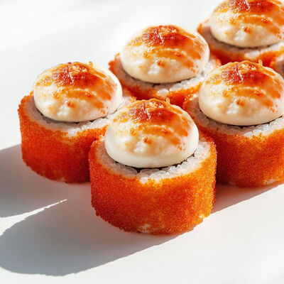 Роллы Калифорния запеченные в Банхоф по цене 359 ₽