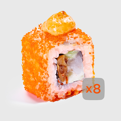 Запеченный с креветками и крем васаби в Моккано по цене 479 ₽