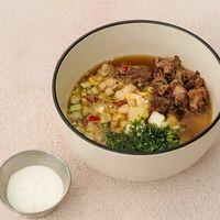 Окрошка с говядиной в Ферма