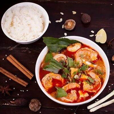 Суп Том Ям с рисом в Com Pho по цене 975 ₽