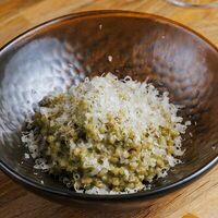 Зелёная греча с пармезаном в AGATA