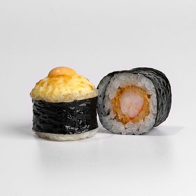 Классика с жареной креветкой запеченная в Филка роллы по цене 400 ₽