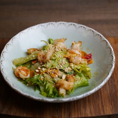 Салат с Тыквой и Креветкамив Корова на бочке по цене 590 ₽