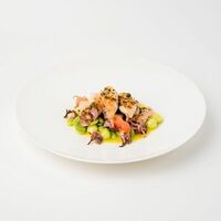 Кальмары на гриле с фермерским кабачком в KM20