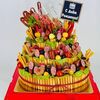 Торт из колбасы и закусок на день рождения в Дарите красиво по цене 16799