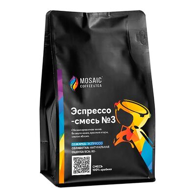 Кофе Эспрессо-смесь Mosaic №3 в Mosaic Coffee & Tea по цене 699 ₽