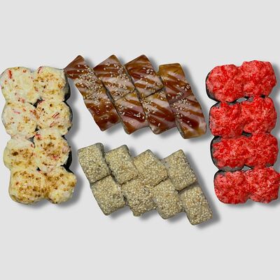 Сет с запеченными роллами в Вкусные суши по цене 1249 ₽
