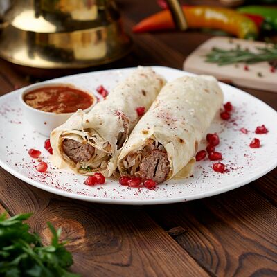 Люля-кебаб в лаваше в Кафе Дымок по цене 270 ₽