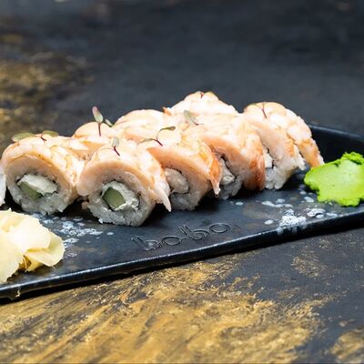 Филадельфия с креветкойв Bo-bo lounge по цене 1100 ₽