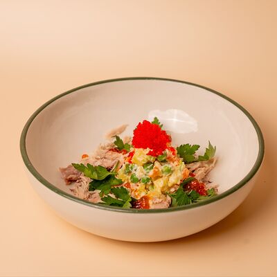 Оливье с кроликом в Cream Soda по цене 650 ₽