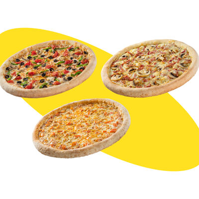 3 пиццы 35 cм в Папа Джонс по цене 2469 ₽