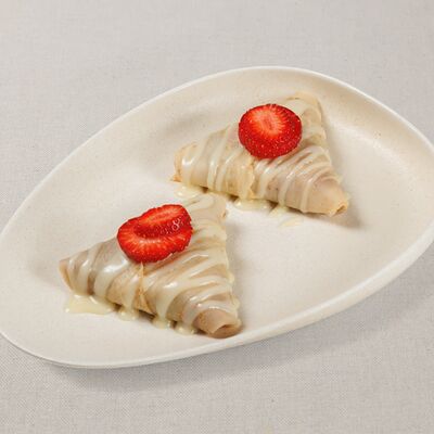 Блины с бананом и шоколадом в Мука и Фартук по цене 468 ₽