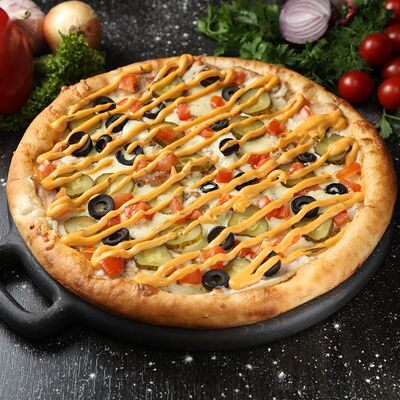 Пицца Бургер 38 см в Loca Pizza по цене 1490 ₽