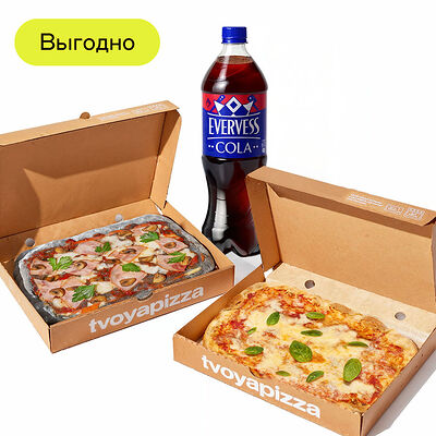 Вкусный дуэт в Твоя пицца от TanukiFamily по цене 1490 ₽