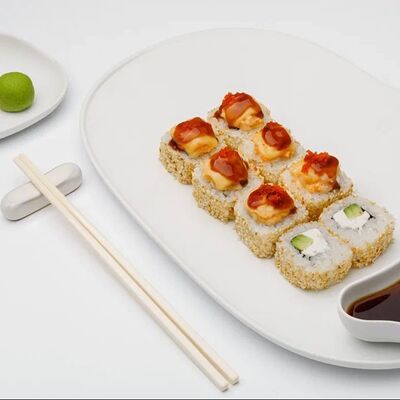 Запеченный гребешок в Here sushi по цене 950 ₽