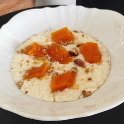 Рисовая каша с запеченной тыквой в Мандарин по цене 415 ₽