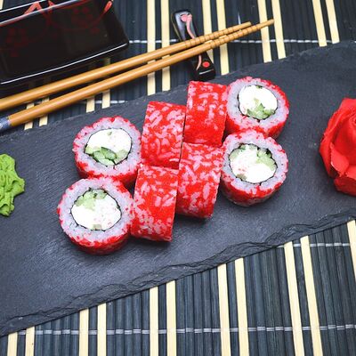 Холодный ролл Калифорния в 4 Лосося по цене 399