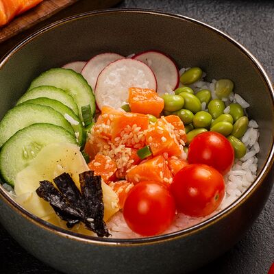 Поке с лососем в Кофе Рам по цене 680 ₽