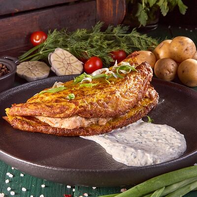 Большая картофельная лепешка со свининой в Ohooligans по цене 699 ₽