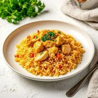 Узбекский плов с куриной грудкой в Банхоф