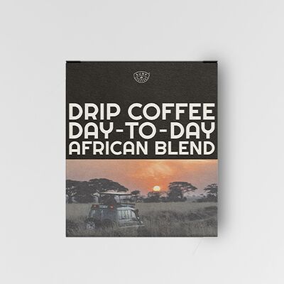 Набор кофе в дрип-пакетах Drip Coffee Day-to-Day Africa Blend в Surf Coffee X Val DIsere по цене 600 ₽