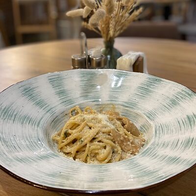 С белыми грибами в Pasta и Вино по цене 790 ₽