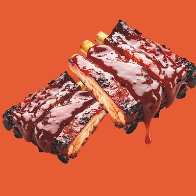 Фирменные ребра BBQ в ВЛАВАШЕ по цене 870 ₽