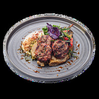 Мятый баклажан с кюфтой из ягненка в ИТЛЕ Стейк-кафе Halal