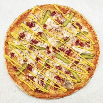 Пицца Охотничья в Кушай мясо по цене 660 ₽