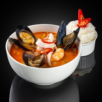 Том ям с морепродуктамив Мидийный бар по цене 754 ₽