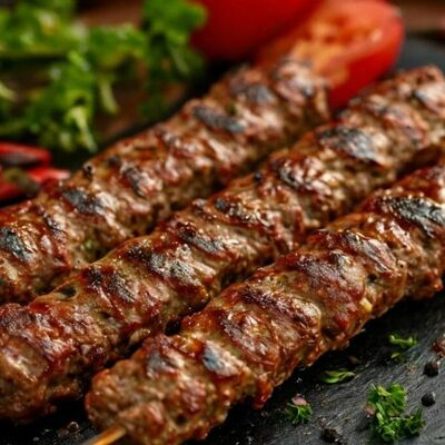 Люля-кебаб из телятины в лаваше в Одно мясо по цене 470 ₽