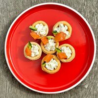 Тарталетки с лососем в Рисоварня